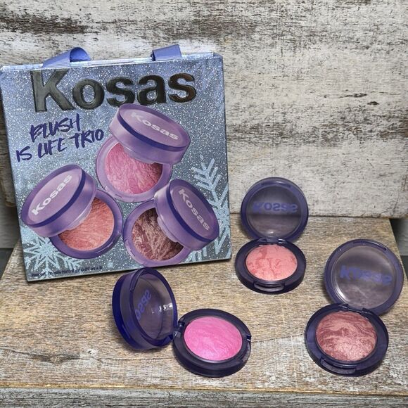 Lot of 3 Kosas Blush Is Life Trio Baked Blushes